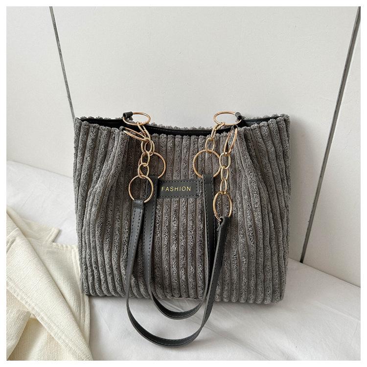 

2023 Осень Стильная одноплечевая сумка кроссбоди однотонная сумка-тоут для женщин серый