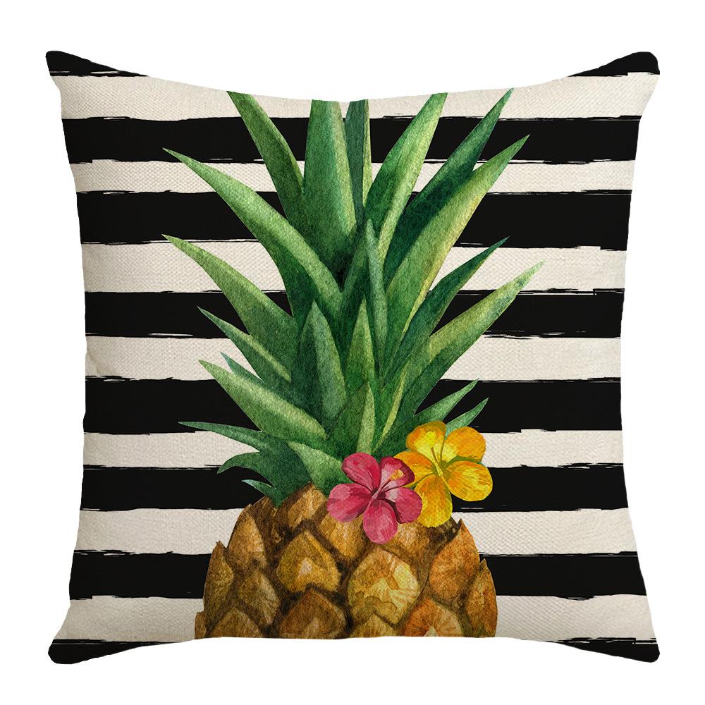 New Tropical Plant Pineapple Cushion Linen Pillow Nordic Fresh Living Room Sofa Pillow