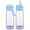 Skater Drink Marker Bottle, 1L, with Handle, Easy to See Drink Volume at a Glance, Plastic, Blue & Lilac, PDMK10-A