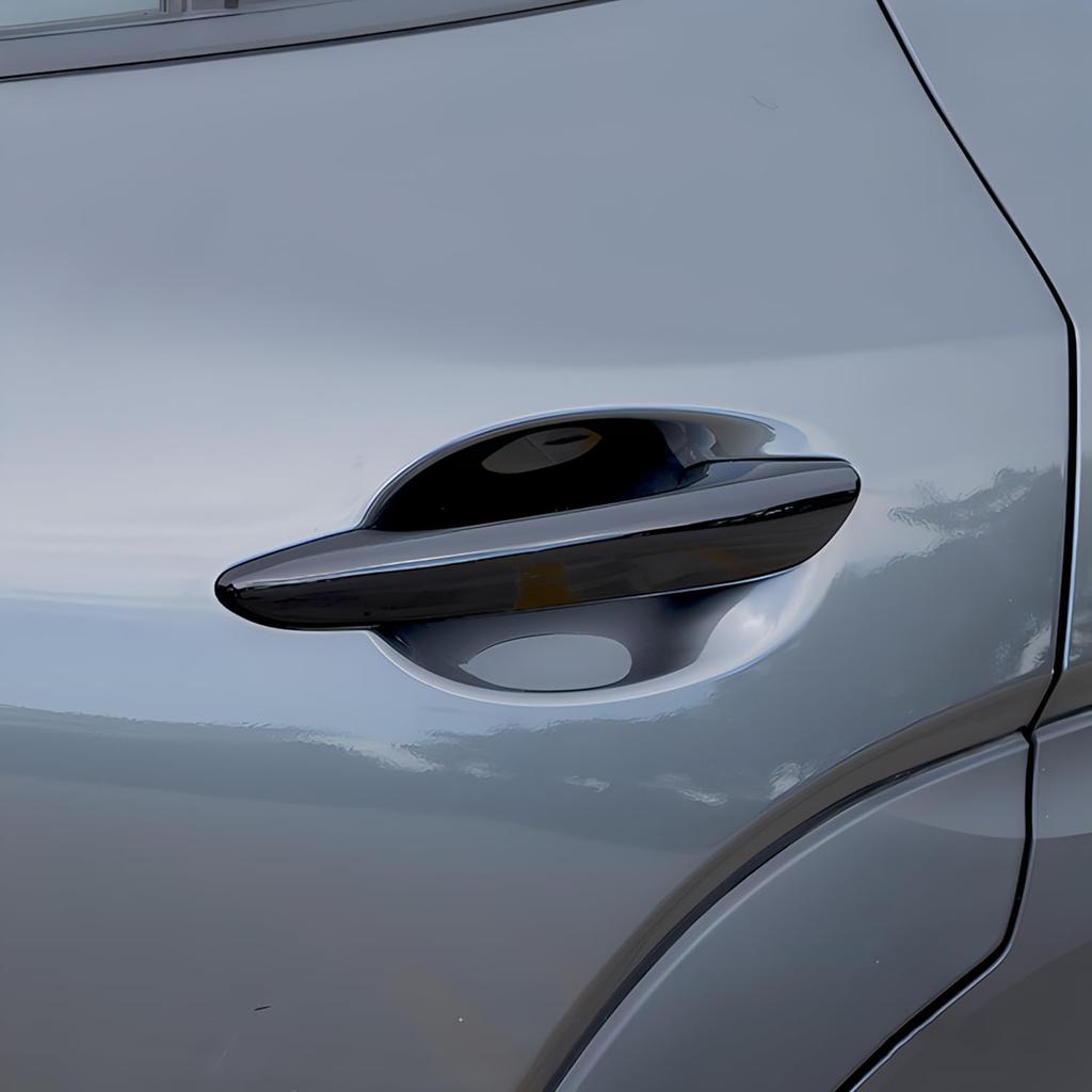 No Adhesive Car Door Handle Cover Protector Compatible For     2024 2025 Mazda 3 CX-30  2024 2025 CX-50 Accessories (1. Glossy Black)