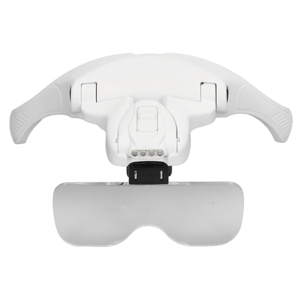 LED Lupe mit abnehmbaren Linsen 1.0X 1.5X 2.0X 2.5X 3.5X Kalt-Warmlichteinstellung Ergono