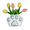 Cat Paw Vase Soft Enamel Artistic Flower Arrangement Vase TV Cabinet Home Living Room Decoration Accessory