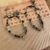 Exquisite Ancient Style Hand-woven Butterfly Bamboo Section Round Bead Bracelets for Women Rise Step By Step Luckiness Zircon
