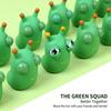 1/3Pcs Green Worm Squeeze Eye Popping Toy Fidget Sensory Stress Relief Toy Adult Birthday Gift Decoration Ornament