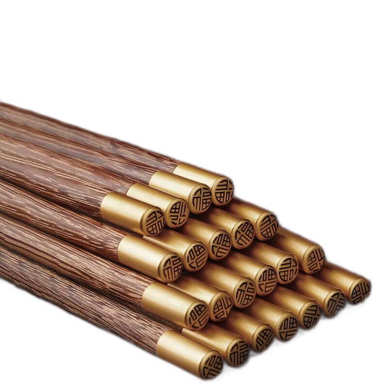 Shangheng Minimalist Wooden Chopsticks - 10-Pair Set