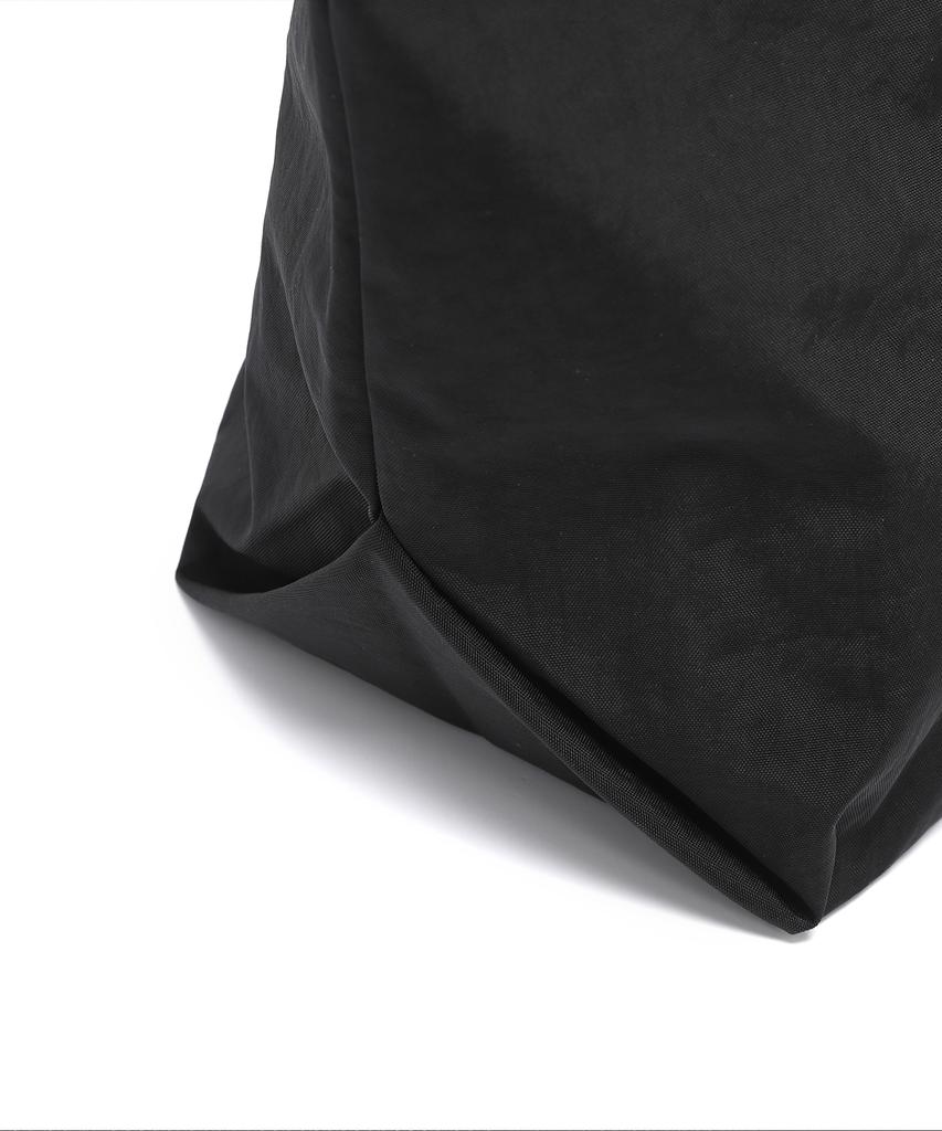 Tailor Studio Label Patch Point Shopper Bag (Black)