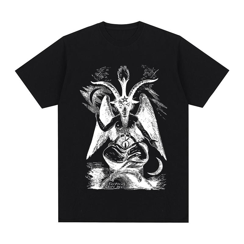 baphomet behemoth Vintage tshirt Satanic Devil Cool Breathable Graphic Cotton Unisex T shirt New TEE TSHIRT Womens tops