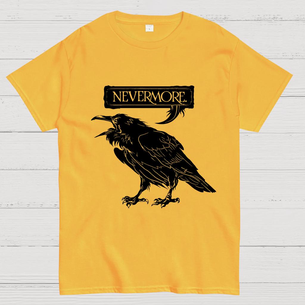 Nevermore Raven Cotton Summer Casual Cool Loose T-Shirt