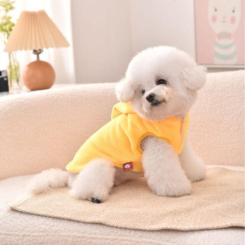 Thick Warm Hooded Dog Costume With Star Winter Cozy Pet Apparel