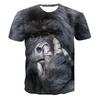 2026 New Funny Animal Gorilla T-Shirt - 3D Print - Unisex - Summer Street Quick-Dry Short Sleeve Shirt