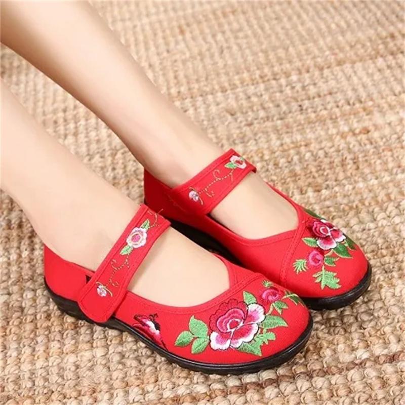 women cute sweet light weight floral pattern buckle strap shoes zapatos de mujer lady fashion ballet dance flat shoes ab214