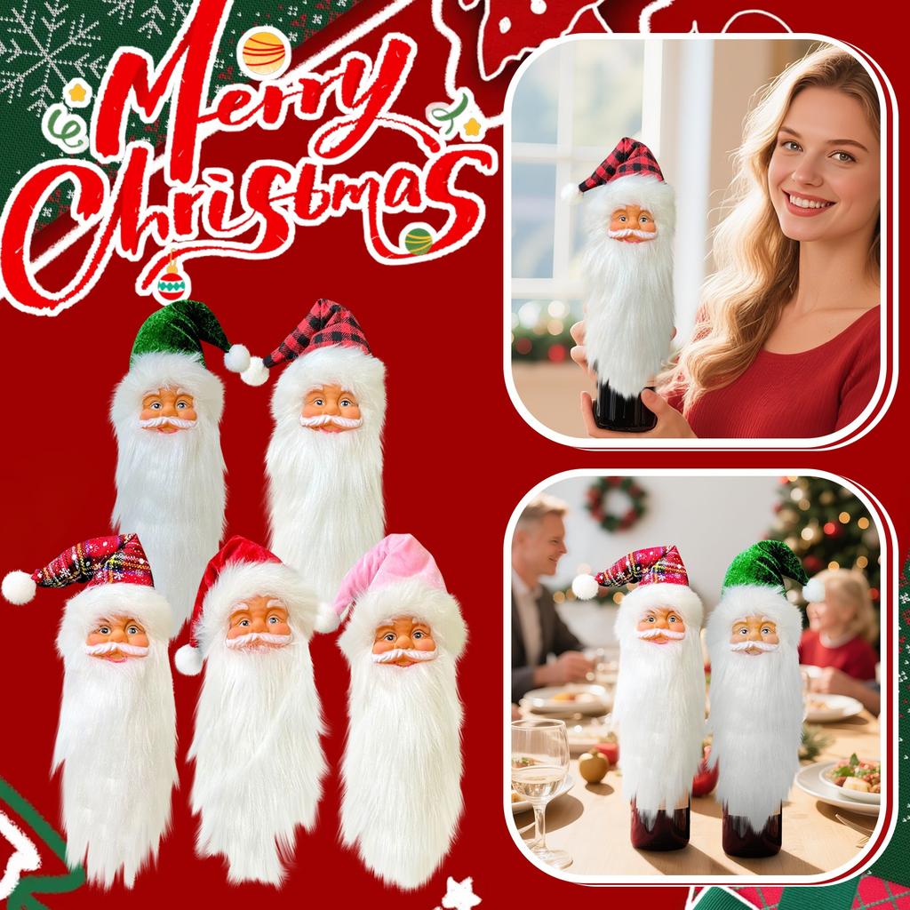 Christmas Decorations:  Christmas Hats, Christmas Lollipop Caps, Christmas Hat Knife And Fork Covers, Wine Bottle Caps, Decorative Items