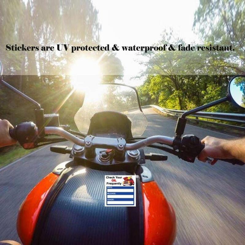Car Window Decoration Windscreen Decals auto Oil Change Reminder Sticker 150 Sheets Oil Change Decals Stickers Easy-Peel for Car