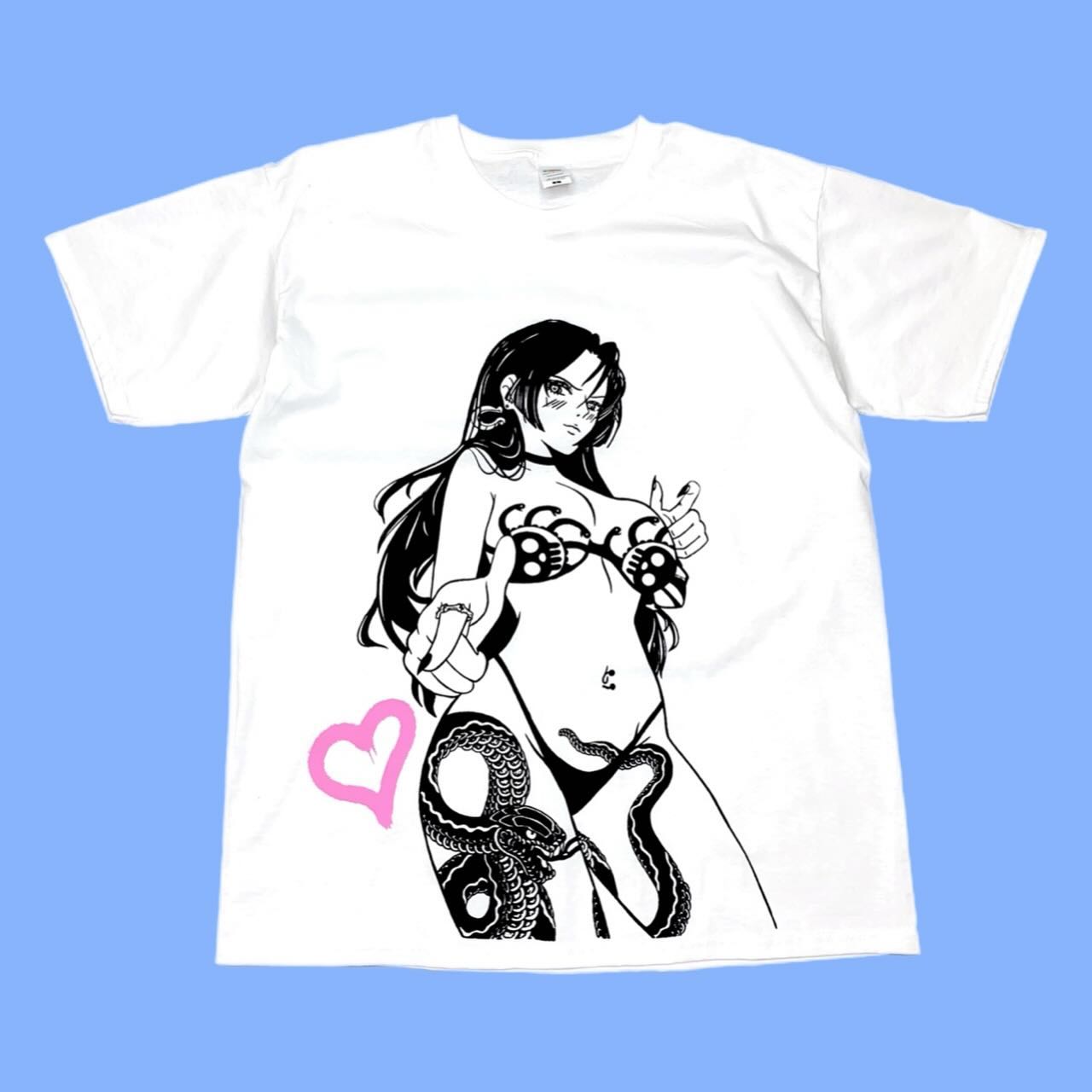 

220 грамм — это тяжело! Футболка с коротким рукавом и круглым вырезом, портретный нишевый анимационный стиль, Spice Girl Y2K, текстурная, повседневная и универсальная 4XL