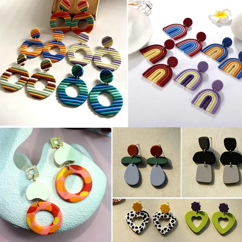 Polymer Clay Coloring Silk Screen Stencil Reusable Line Pattern Printing Clay Stamps DIY Earrings Jewelry Making Pottery Tools