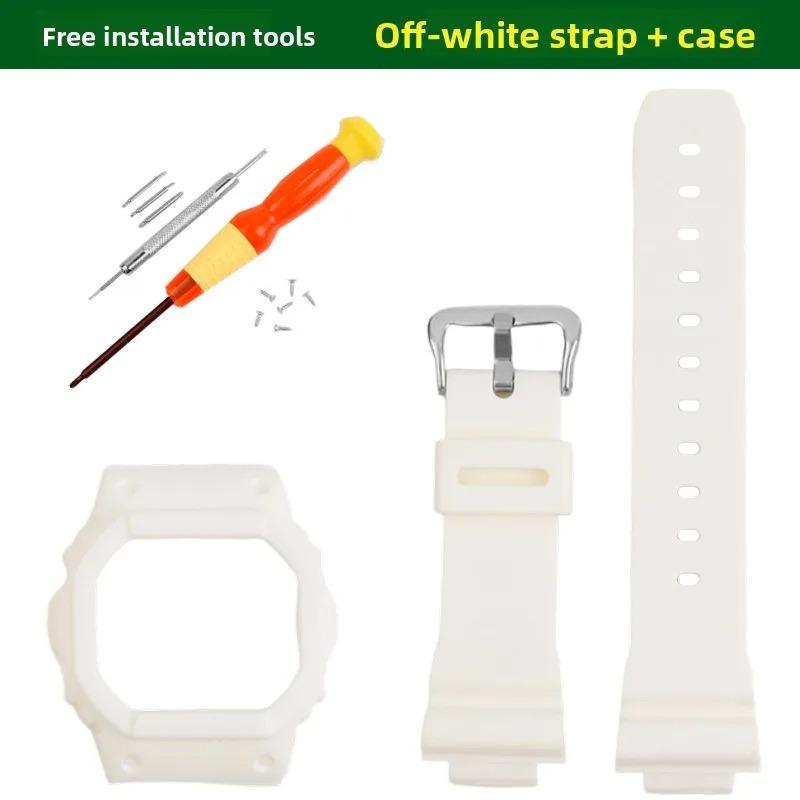 For CASIO G-Shock DW-5600 5610 GB-5600B G-5600E GW-M5610 GLX-5600 GW-M5600 Waterproof Silicone Watch Strap Case Watchband Shell