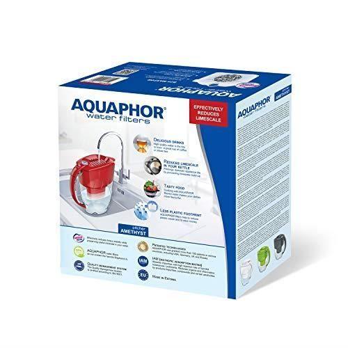 Filtre à eau - aquaphor - maxfor+ - réduction des impuretés - plastique rubis - 25,5 cm