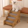 Dogs Ladder Puppy Stair Wooden Pets Puppy Essentials Dogs Accessories for Small Medium Older Cats High Bed Sofa Indoor Car