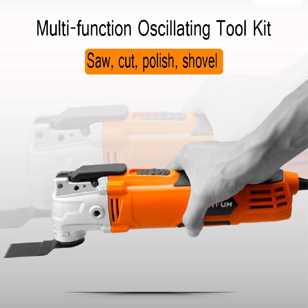 300W 220V Multi-function Oscillating Tool Kit Electric Woodworking Cutting Machine Wood Laminator Cutter Trimmer Saw