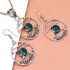 Diopside Set Chrome Gemstone Jewelry  18-20'' Necklace Pendant Ethnic