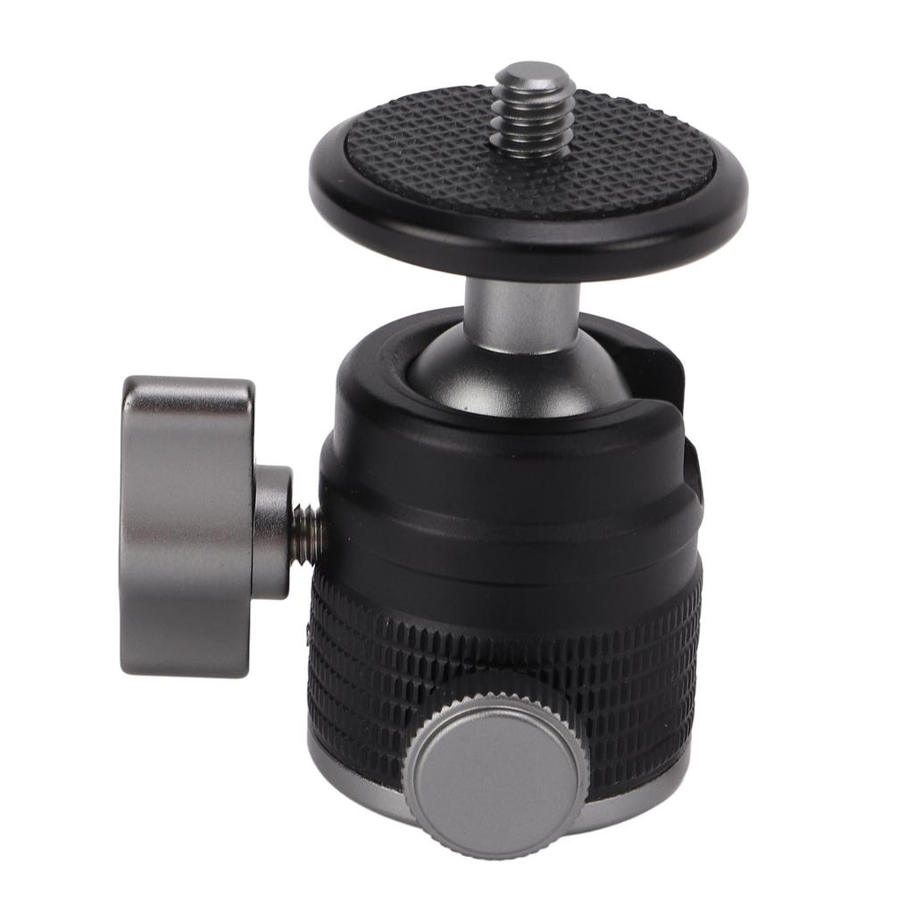 Mini Kulhuvud Universell Kamera Stativfäste Adapter 360 Graders Roterbar Aluminium för SLR
