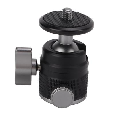 Mini Ball Head Universal Camera Tripod Mount Adapter 360 Degree Rotatable Aluminum for SLR