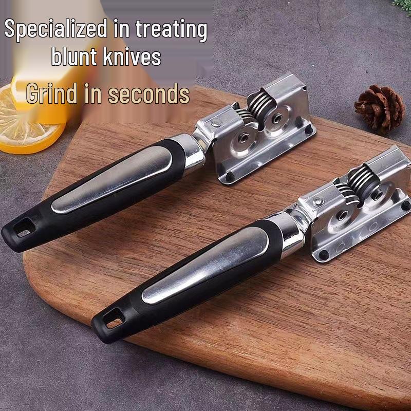 Stainless Steel Knife Sharpener Manual Fast Sharpening Stick for Fruit and Vegetable Knives - Kitchen Tool