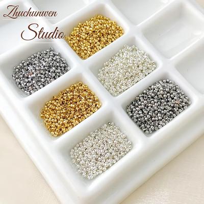 18K Gold-Filled Color-Preserving Positioning Bead for DIY Jewelry - Steel Wire Bracelet & Necklace End Cap.