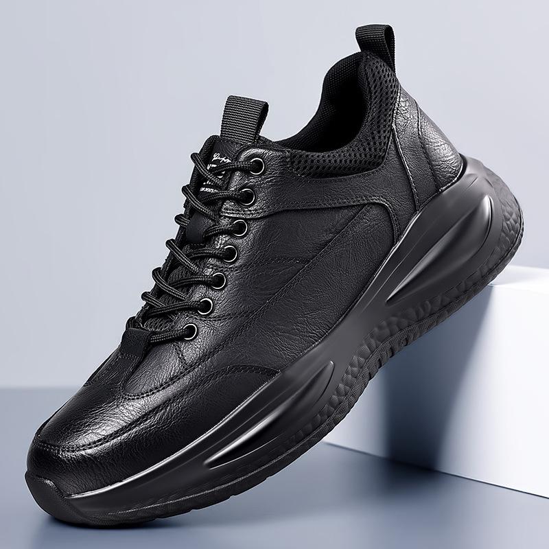 Men's shoes spring and autumn trendy shoes 2025 new fashion men's casual sports leather shoes men's business casual shoes