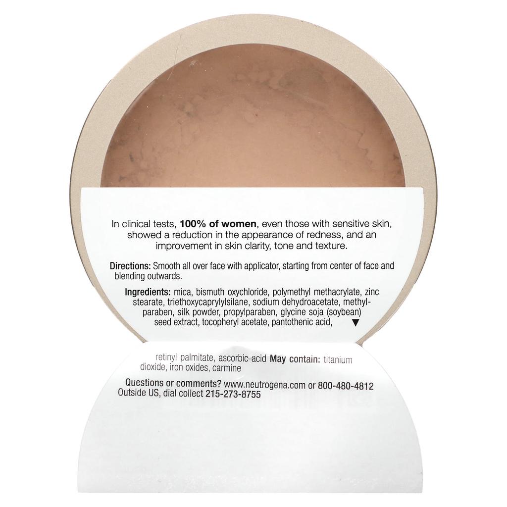 Neutrogena Mineralisches, transparentes loses Puder-Make-up, Natural Ivory 20, 5,5 g (0,19 Unzen)