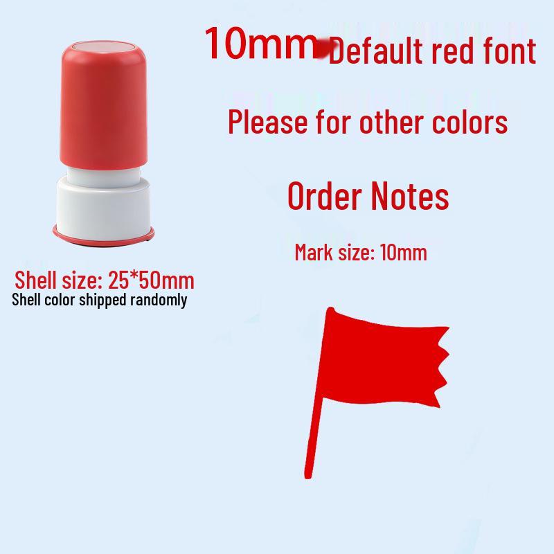 Children's Reward Stamp Set: Cartoon Teacher Small Red Flower Stamps for Kindergarten and Primary School