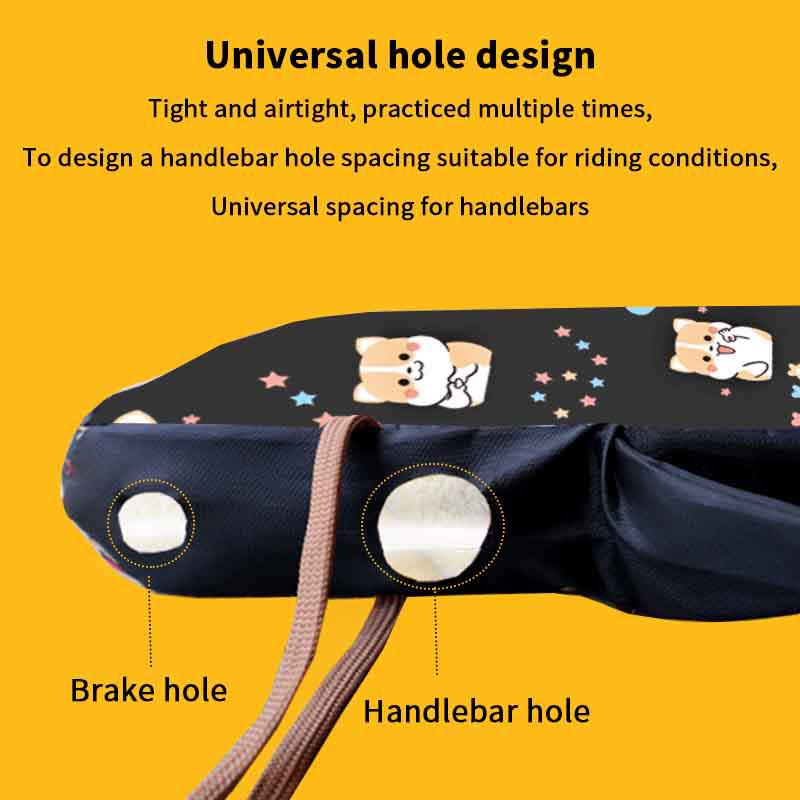 Autumn Winter Cartoon Electric Bike Warm Gloves Warm Mittens Scooters Motorcycle Electric Bike Handlebar Gloves Hand Guards