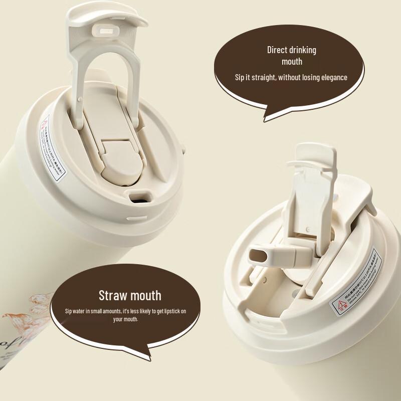 Xihe 316 Stainless Steel Dual-Drink Insulated Coffee Mug