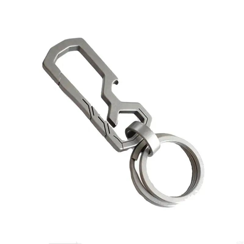 G7NF Lightweight for Titanium Alloy Keychain with for Key Ring Carabiner Car Fo