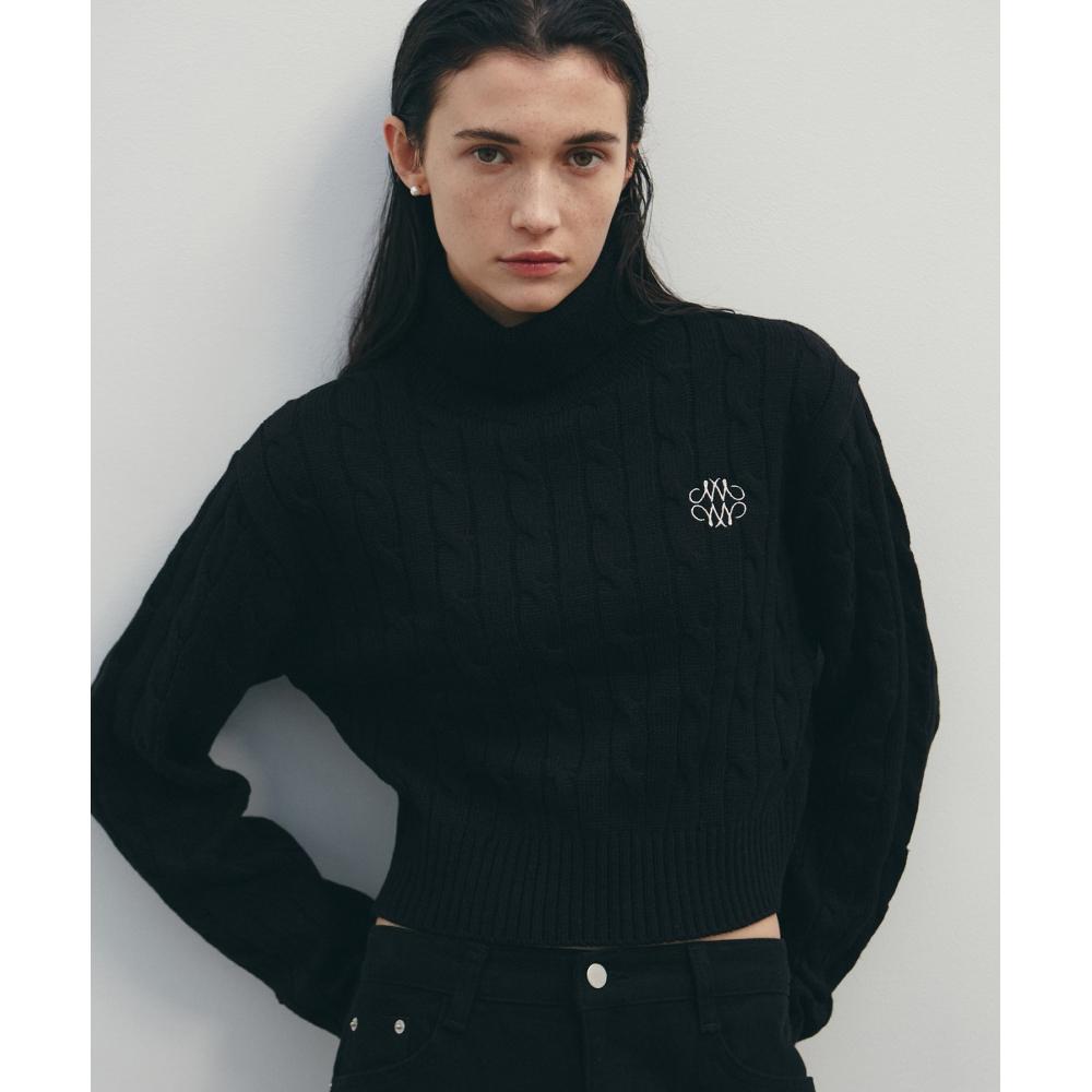 

NICKNICOLE NICOLE TURTLENECK TWIST KNITBLACK