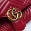 [Pre-Owned] Gucci GG Marmont Small Matelassé Shoulder Bag 'Red' - Very Good #1NWGJ75