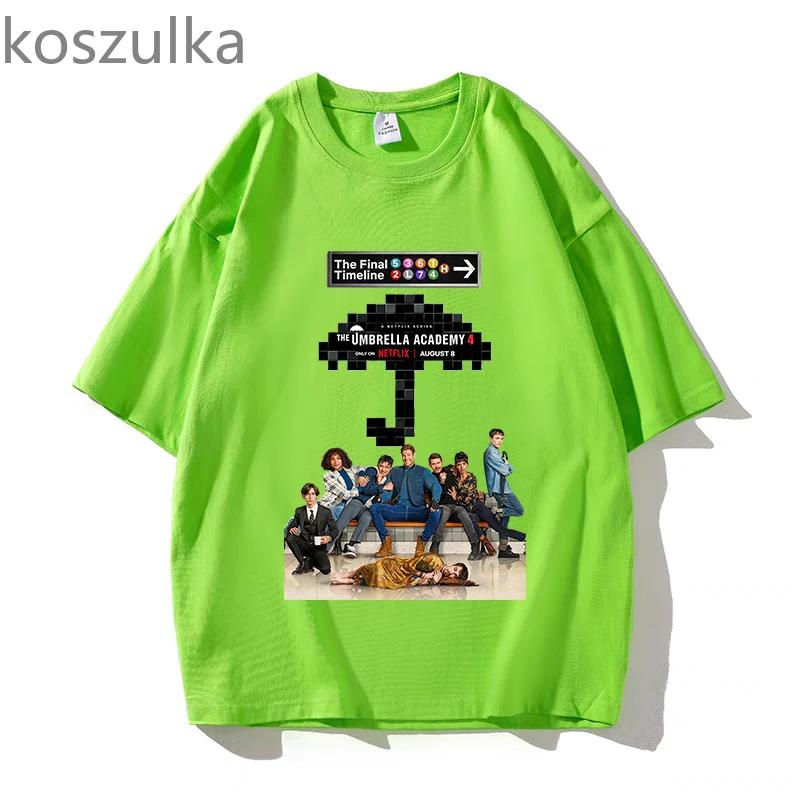 2024 The Umbrella Academy Season 4 O-neck T-shirt Regular Women and Man Oversized Casual Summer Printing Music Fans Gift T-shirt