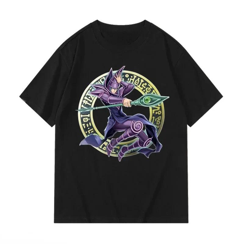 

Yugioh T-shirt Kawaii Black Magician Girl Black Magician Graphic Ladies T-shirt Retro Anime T-shirt Korean Style Top S