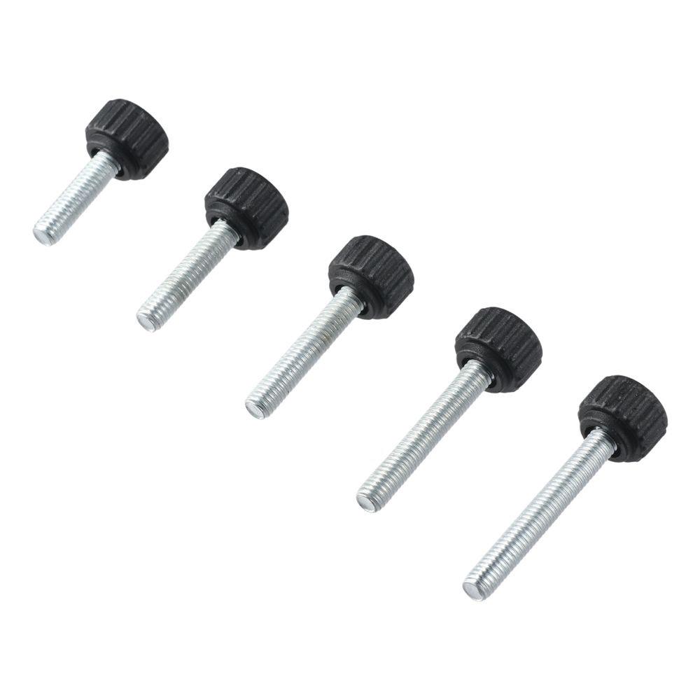 6pcs Male Knurled Thumb Screws M6 Metric Thread Length Screw Durable Clamping Knobs  Furniture