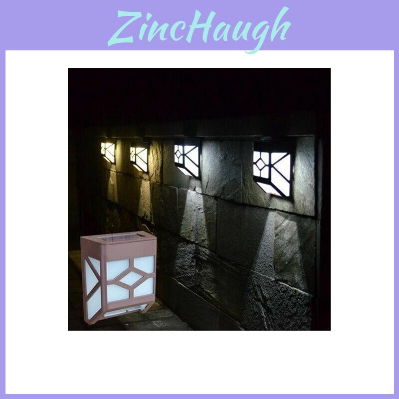 Solar Powered Wall Mount 2 Led Lantern Light For Stylish Outdoor Landscape Gardens