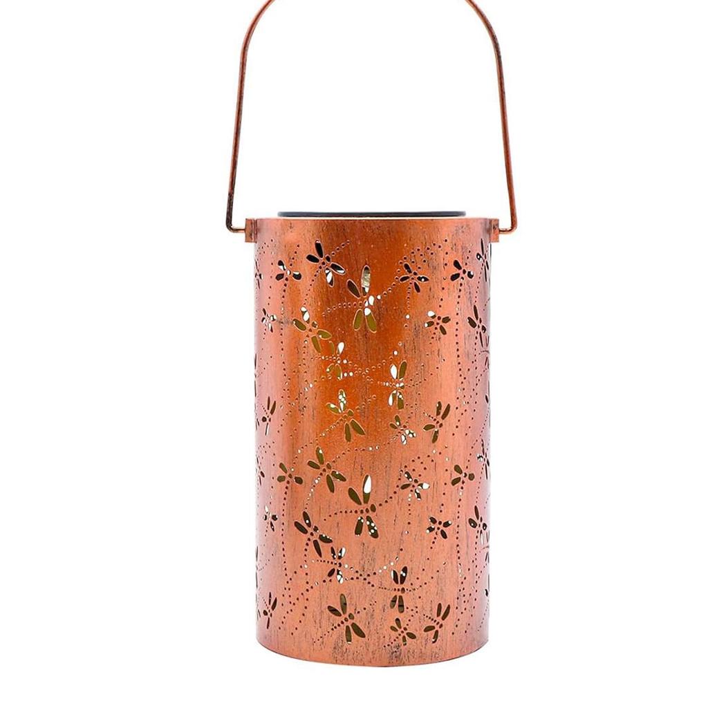 Best-Selling Waterproof Solar Lantern - Retro Iron Art Tree of Life Design for Outdoor & Garden Hanging