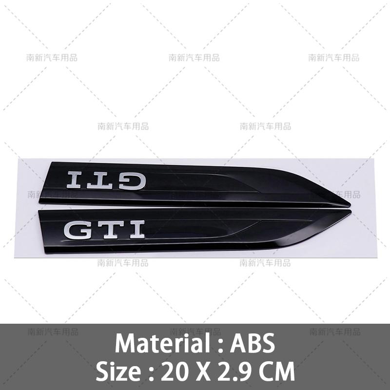 2026 Hot For Volkswagen VW 3D ABS  GTI GTD Emblem Badge Car Door Fender Stickers For  Volkswagen VW Golf 4 5 6 7 8 MK3 MK4 MK5 M