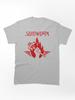 Fist Holding Fork and Fire Flame Classic Unisex T-Shirt