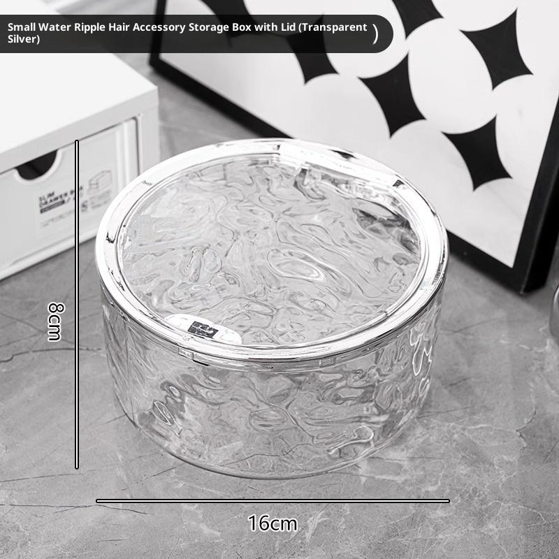Hair Accessories Organizer Storage Box Clear Hair Tie Organizer For Headband, Bows, Cotton Swab Organization, Bathroom