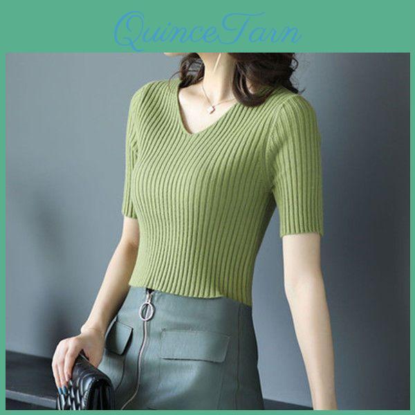 Summer Casual Women Tops Loose Solid Color Female V Neck Short Sleeves Plus Size Mom Chiffon T Shirts