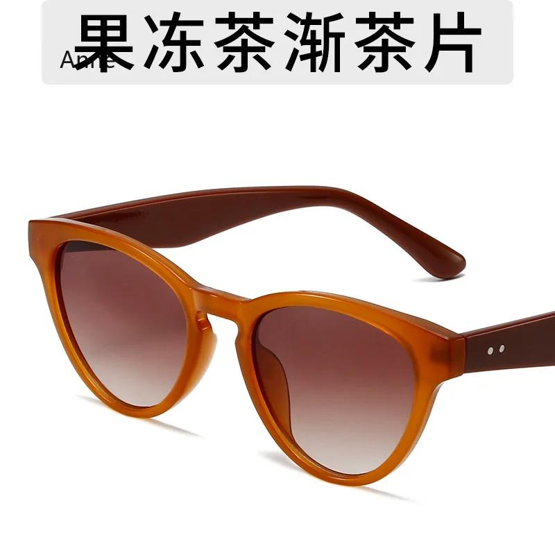 Fashion Cat-eye Sunglasses PC Frame Green Glasses Driving Outdoor Sunscreen Photography Women's Sunglasses UV400 gafas de sol