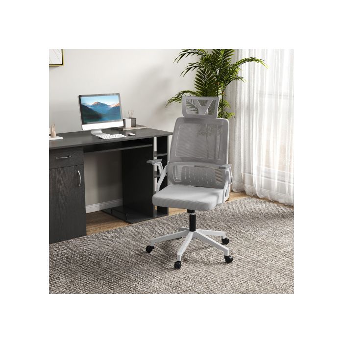 Siège de bureau - MUVOE - Réglable en hauteur - Pivotant - Support lombaire - Dossier en maille