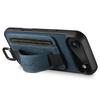 SUTENI H13 For iPhone 17 Air Case Litchi Texture Leather+TPU+PC Phone Cover with Card Holder Kickstand