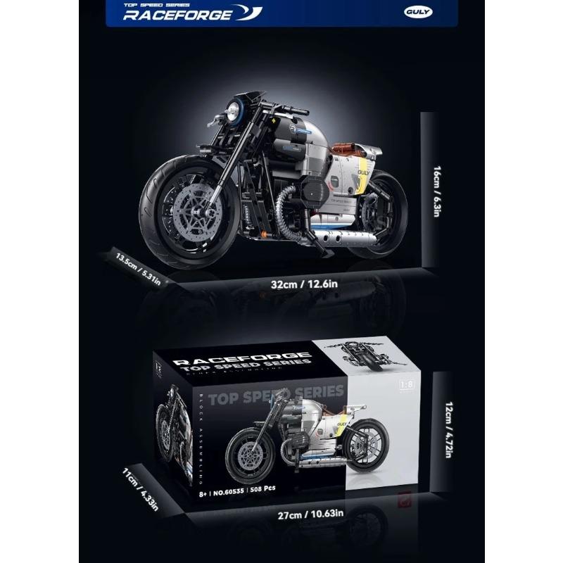 Technical Motorcycle Model Building Blocks Set Creative MOC Kit DIY Educational Toys for Kids Gift STEM Bricks Construction