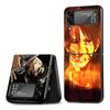 Attack On Titan Anime Handyhülle für Samsung Galaxy Z Flip3 5G Flip4 Schwarz Coque Z Flip 3 Hart PC Luxus Hülle Zflip3 Funda
